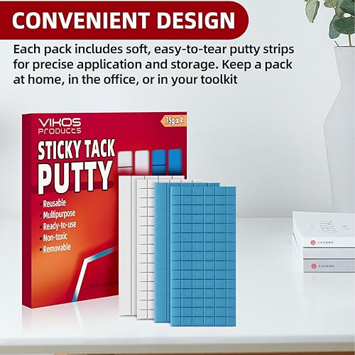 Miniatura 7 de Pegatina adhesiva reutilizable para colgar en la pared, masilla adhesiva extraíble para carteles, fotos y decoraciones, no tóxica, masilla de