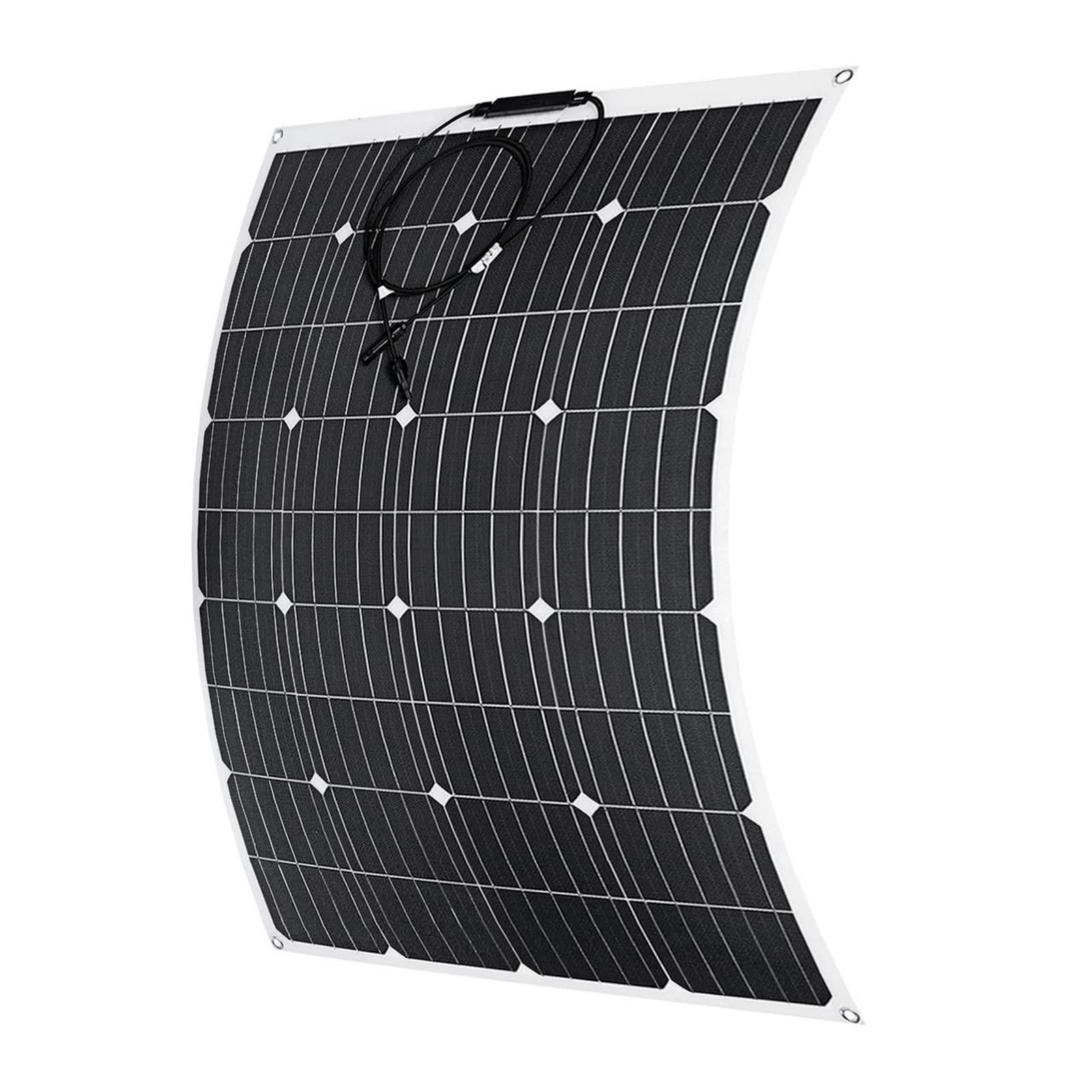 Pannello solare, 60 0W/1200W Pannello solare della tecnologia 18V CELLA SOLAR FLEXIBILE Fai da te Auto esterna impermeabile cavo RV di alimentazione ricaricabile Cella solare flessibile(Color:1PC 600W