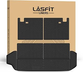 LASFIT Custom Cargo & Backrest Mats for Toyota 4Runner 2025-2026 7-Seat - All-Weather TPE Liner, Easy Clean, Durable No-Curl Black