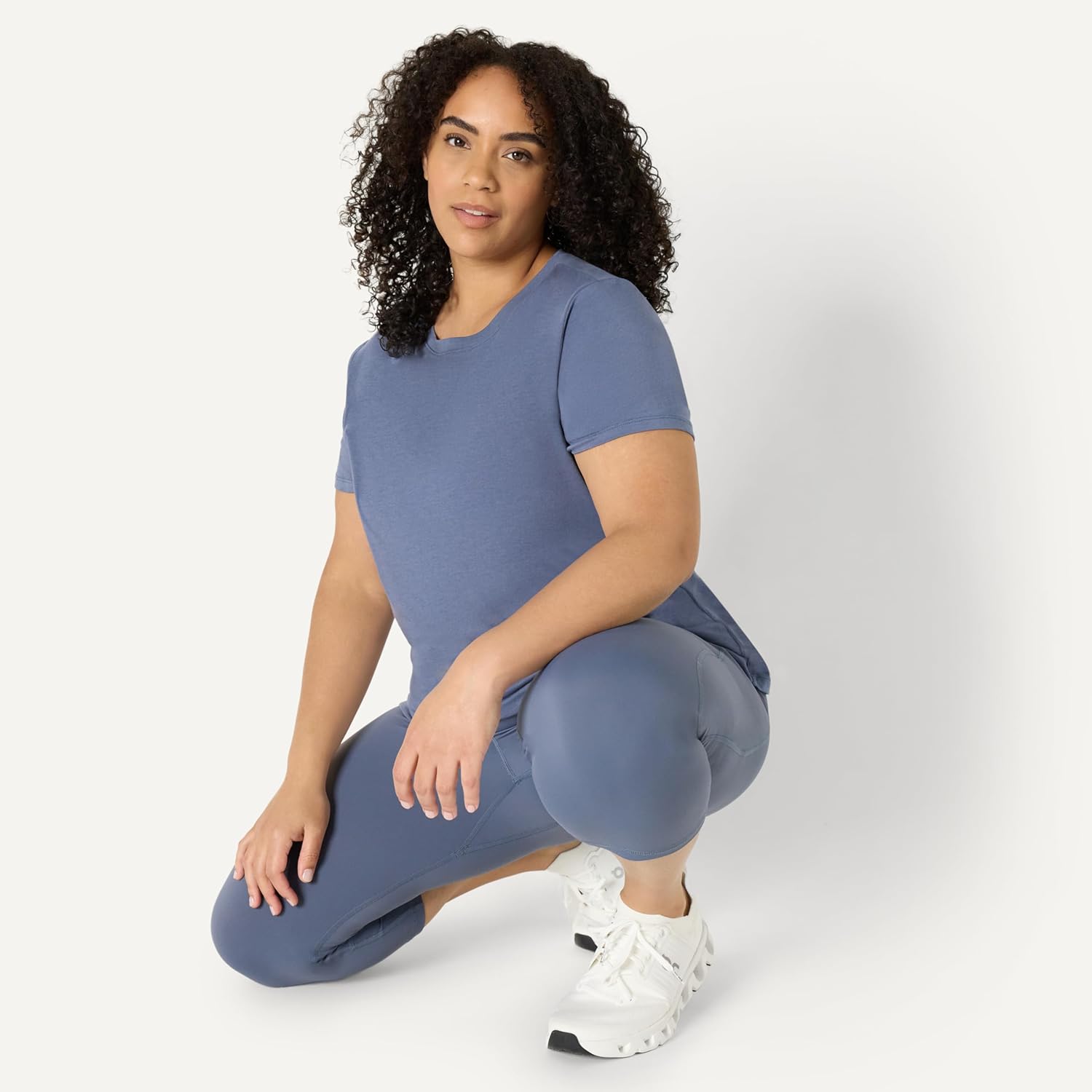 Amazon Essentials Women's Active Soft Cotton Regular Fit Crewneck Short Sleeve Lightweight Yoga Workout T-Shirt - Image 7