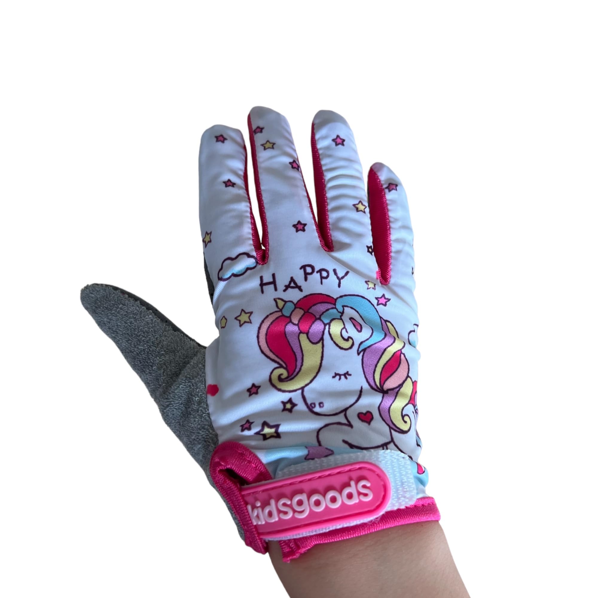 Fahrradhandschuhe Kinder Mädchen zwischen 5-8 Jahre, Größe M, Vollfinger Fahrrad Handschuhe