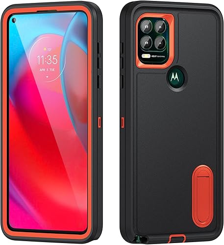 Miniatura 2 de IDweel Funda para Moto G Stylus 5G 2021, para Moto G Stylus 5G con soporte, 3 en 1, a prueba de golpes, ajuste delgado, híbrida, protección