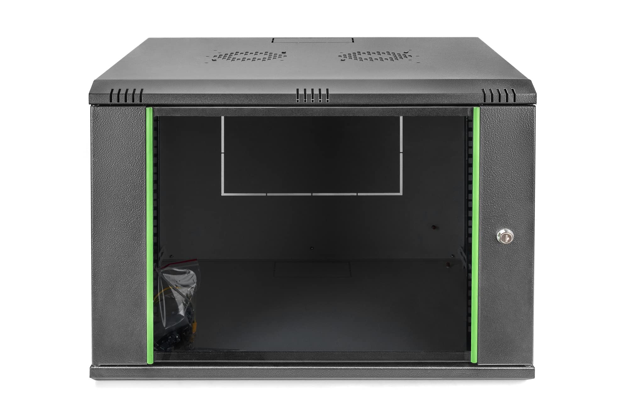 DIGITUS Armadio di rete Rack 19 pollici 9U Montaggio a parete Profondità 450mm Carico 60kg Serie Dynamic Basic Nero