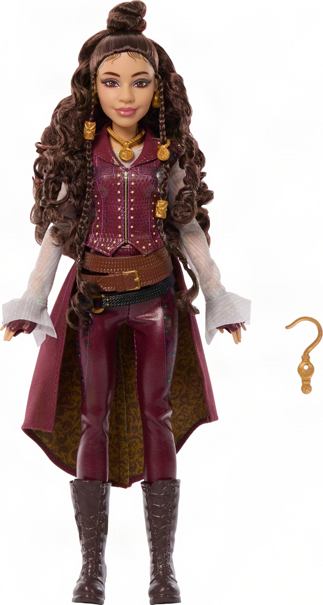 Mattel Disney „Descendants: Wicked Wonderland“ Modepuppe und Accessoires, Hazel Hook, Tochter von Captain Hook mit vom Film inspirierter Kleidung, JMP48