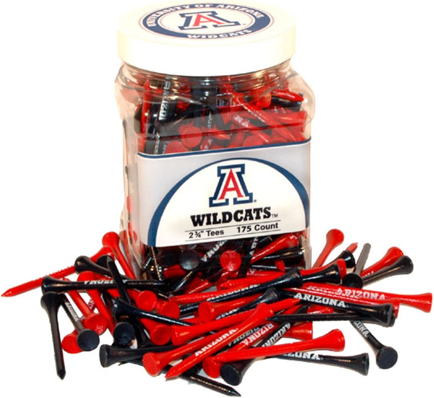 Team Golf NCAA unisex-adult Jar of 175 Golf Tees