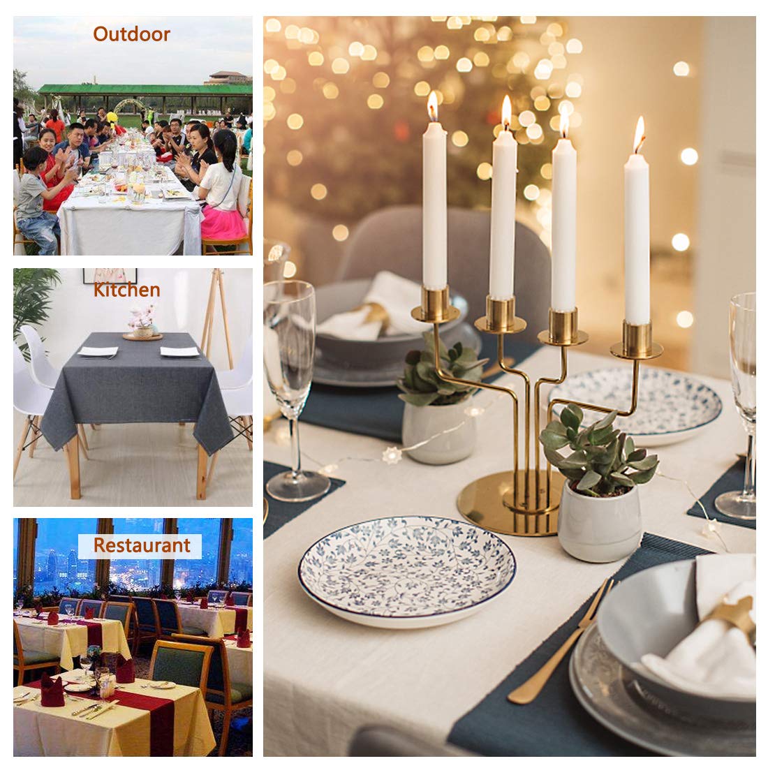 Amazon｜WAITER TREE テーブルクロス テーブルカバー 無地 防水