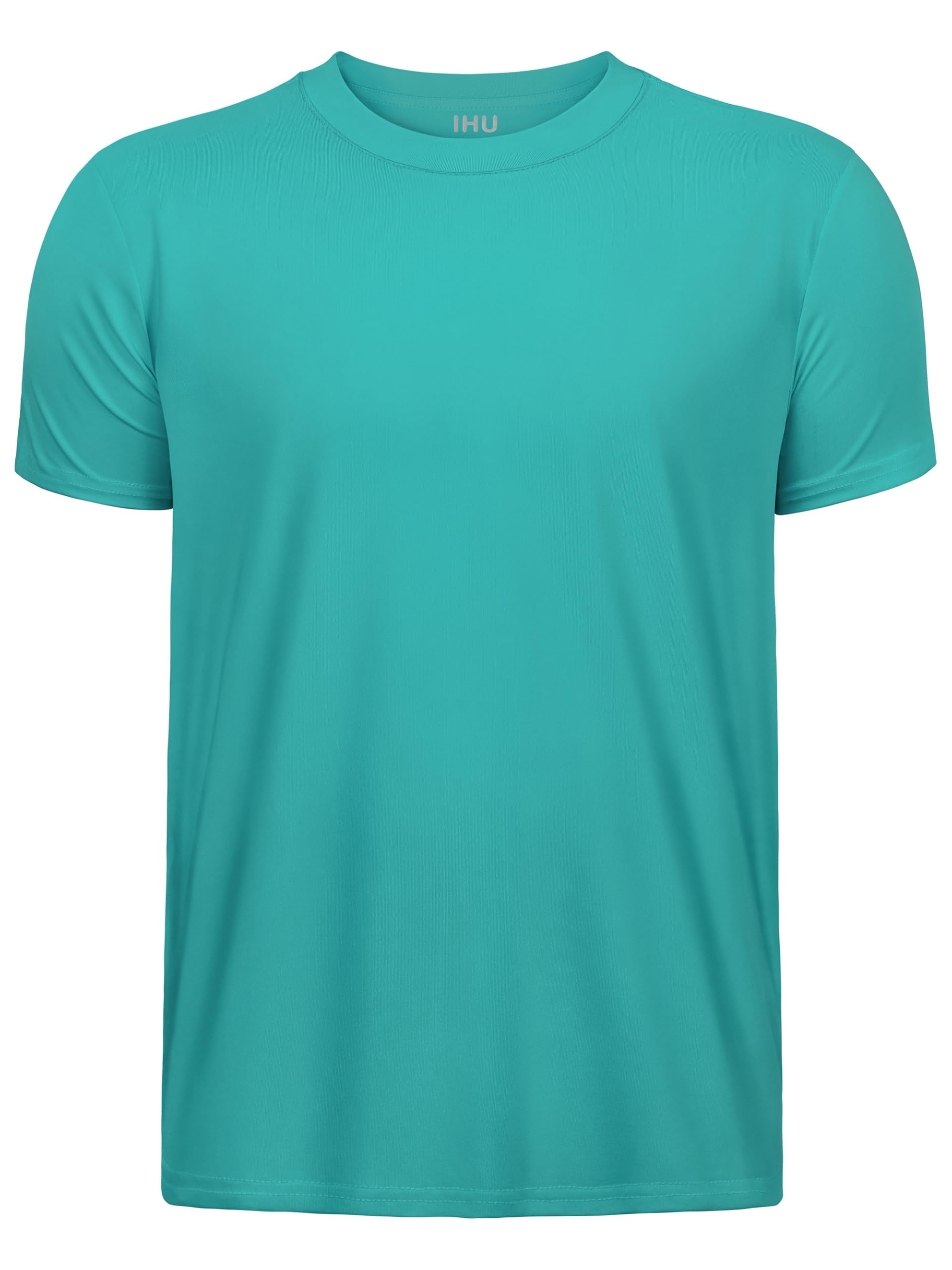 IHU Boys Neon Shirts Dry Fit UPF50+ Kids Short Sleeve Rash Guard for Girls | SPF 50+ Cooling Lightweight Shirts,for Soccer,Swimming,School,Ourdoor Activity,Tag Free Design,2T to Youth