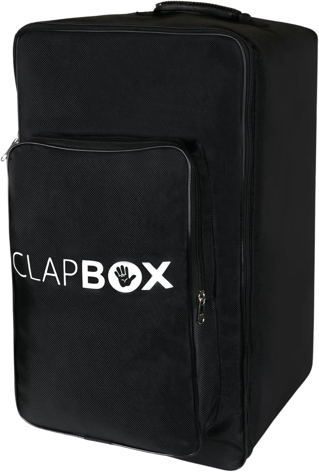 Clapbox Cajon Bag - Universal Size for all Cajons, 10 mm Padding (H:50cm W:30cm L:30cm) - Standard Size, Cajon Gig Bag with Carry Handle and Shoulder Straps