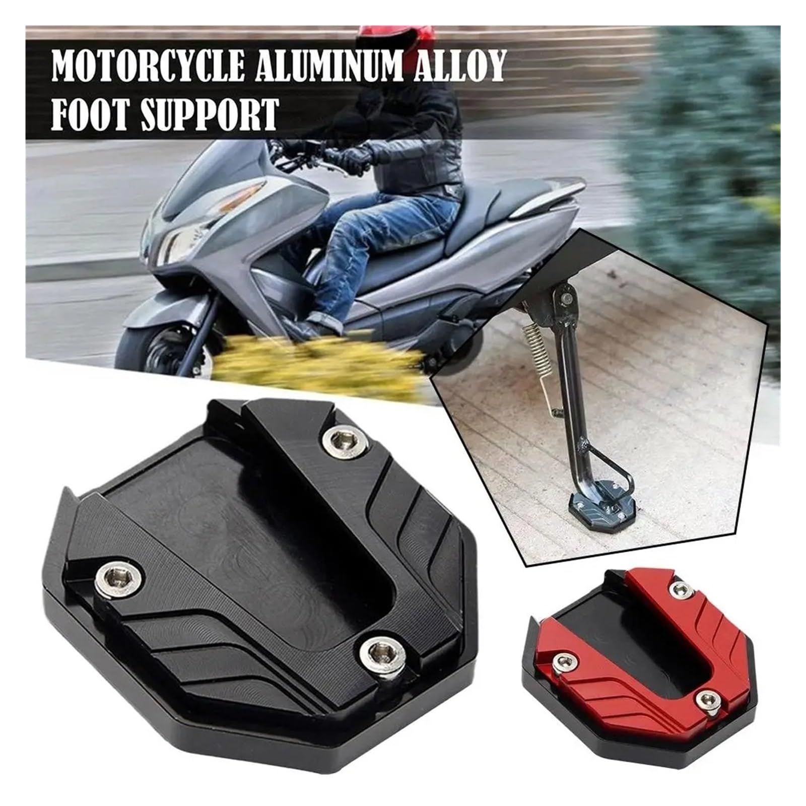 Piastra cavalletto moto Lega di alluminio Estensione (B)