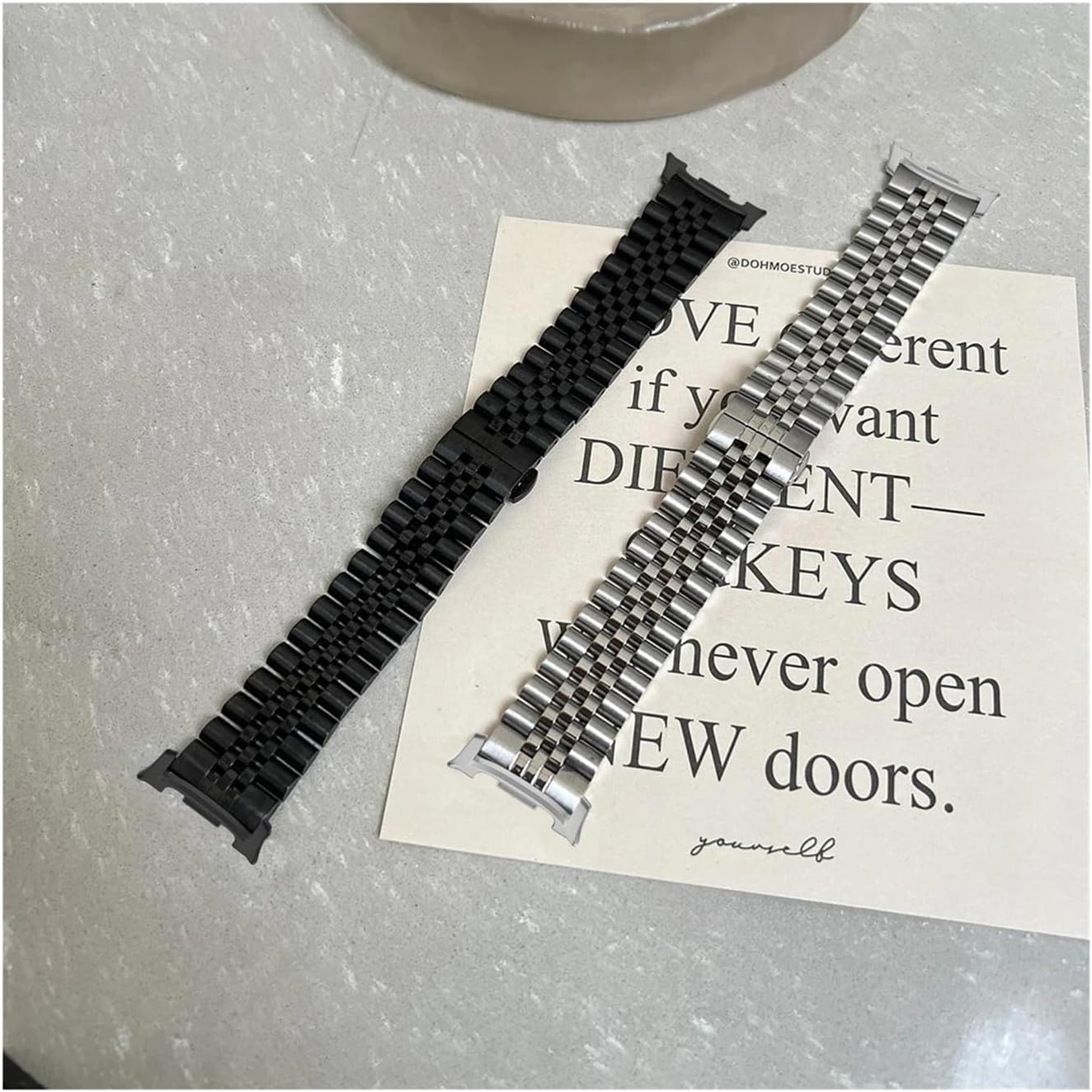 [PLYYQZM] Sam su ng に合う Galaxy Watch8 8Classic 40 44 46mm用ステンレススチー