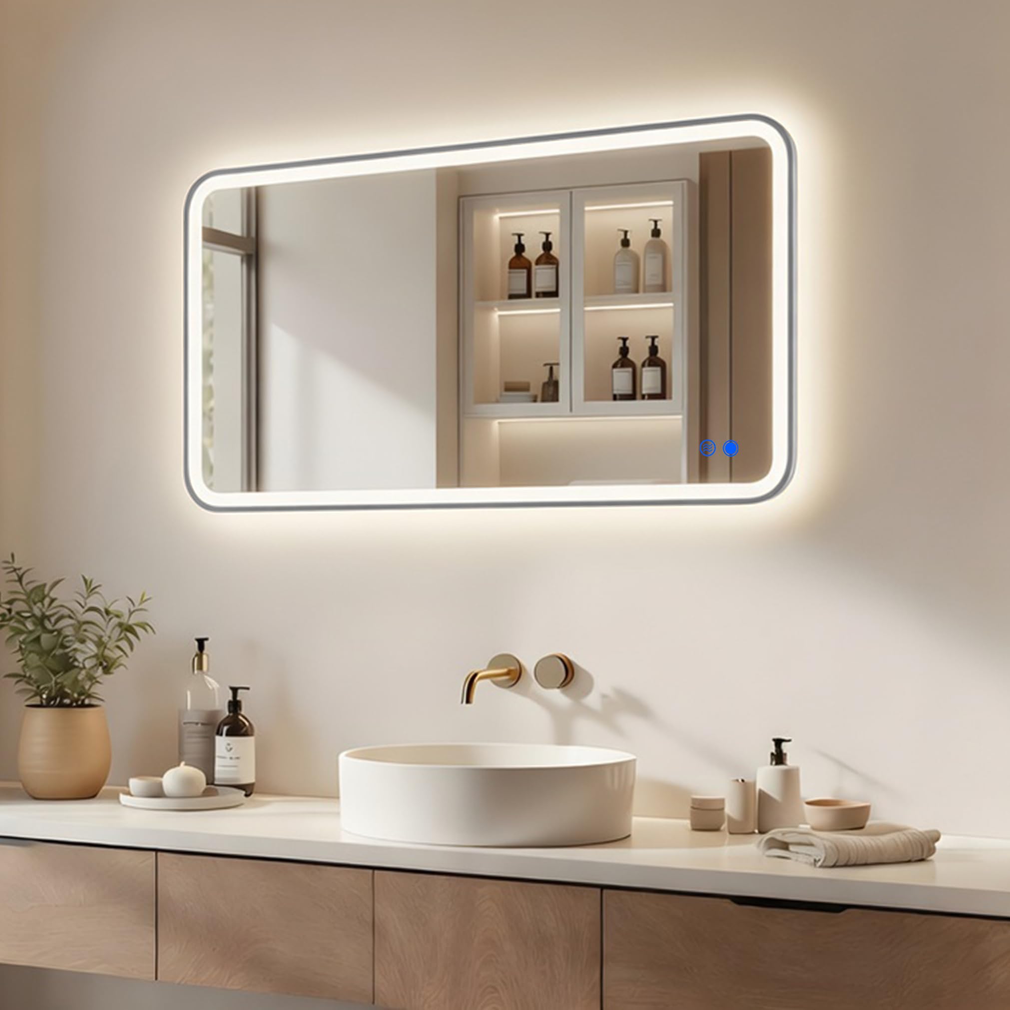 Miroir LED pour salle de bain afin de créer une ambiance bien-être