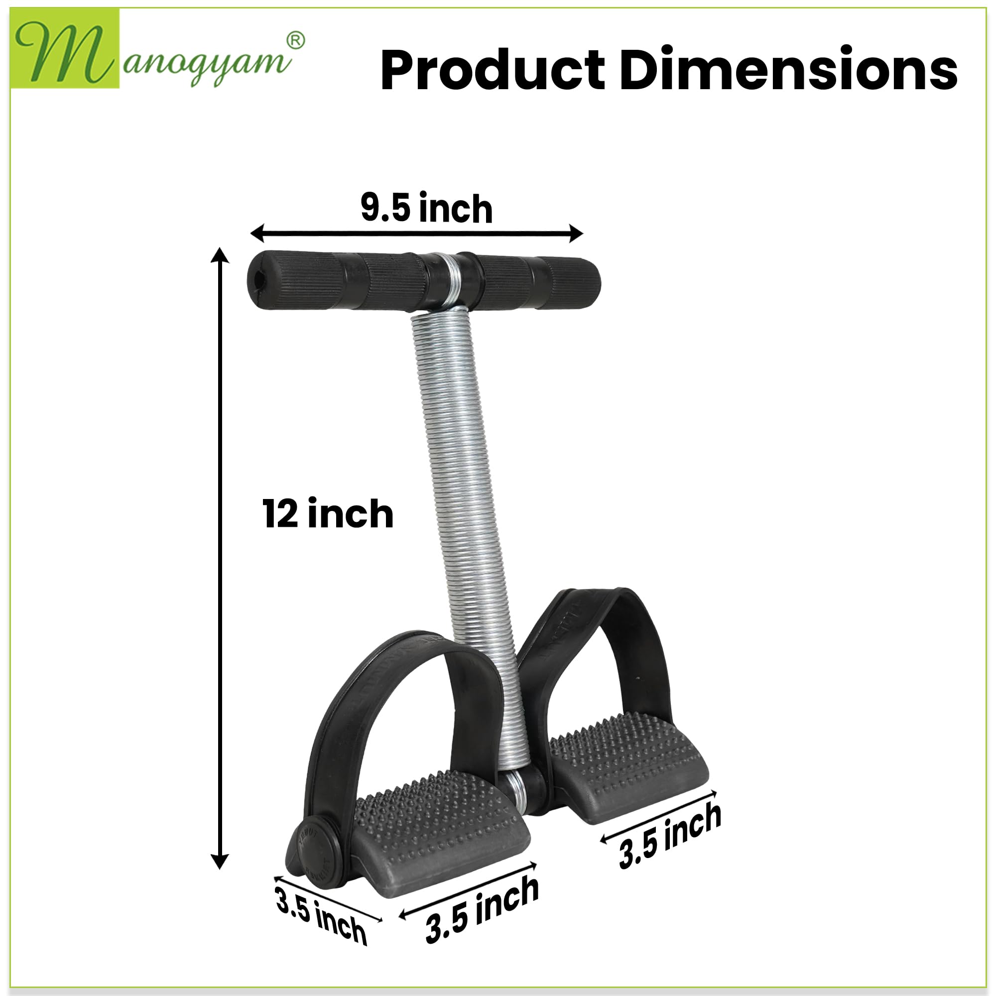 MANOGYAM Tummy Trimmer | Waist Trimmers | Single Spring Tummy Trimmer | Ab Exerciser | Body Toner | Fat Burner | Fitness Equipment | Abdominal Exercise for Men & Women 2