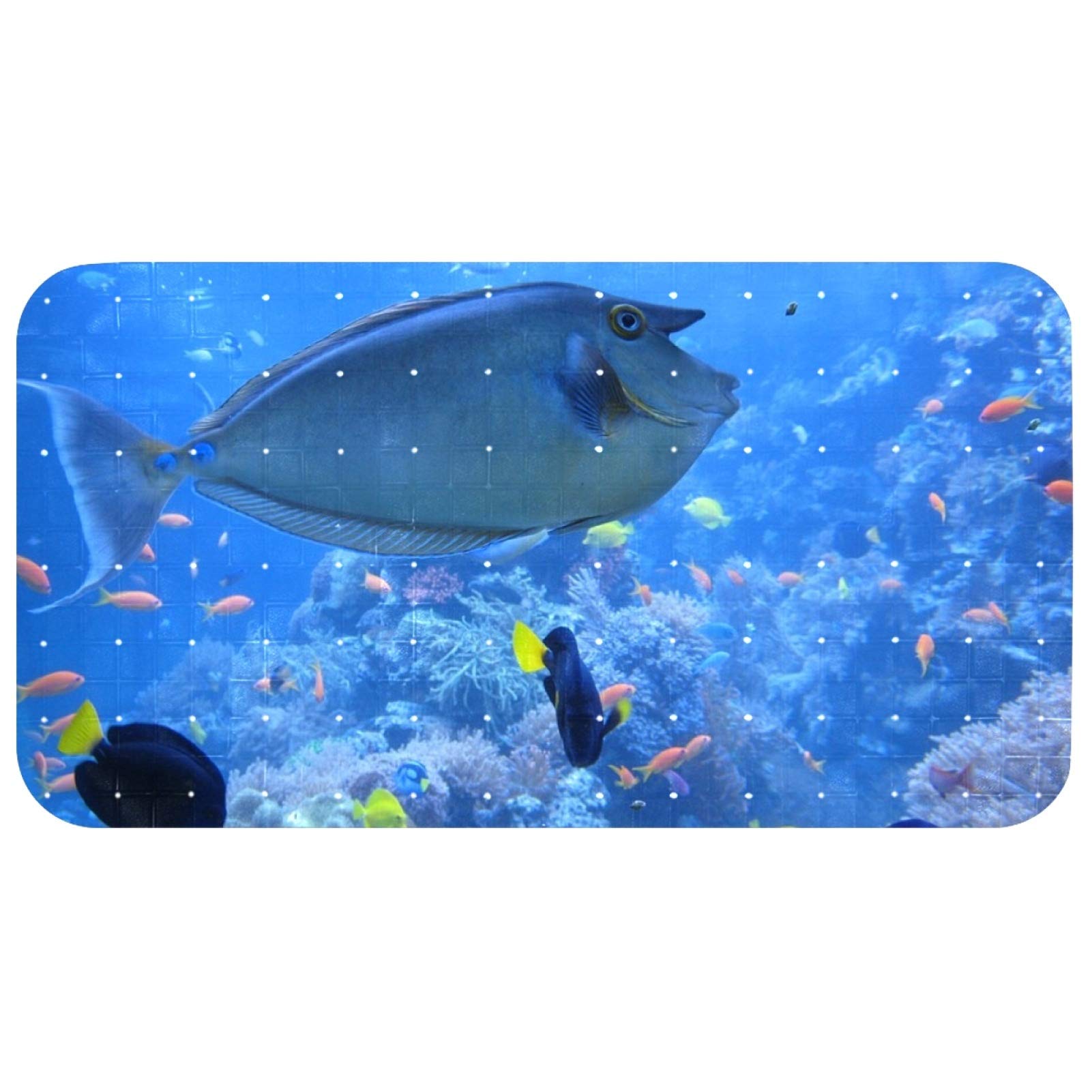 Tapis de bain pour bébé et enfant Bennigiry sur le thème de l'aquarium