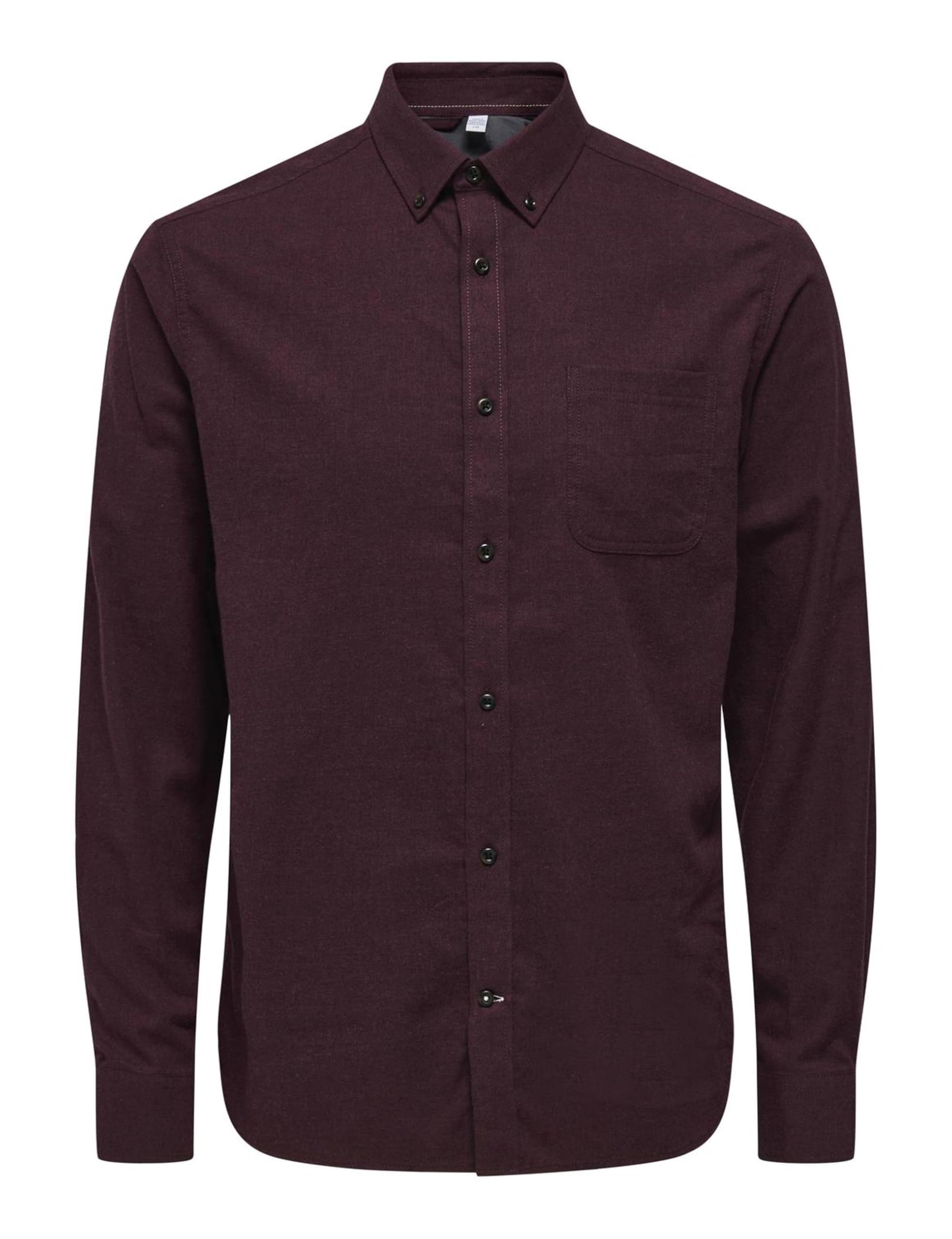ONLY & SONS Men's Onsroad Life Reg Melange LS Shirt Long Sleeve Shirt, Fudge, S