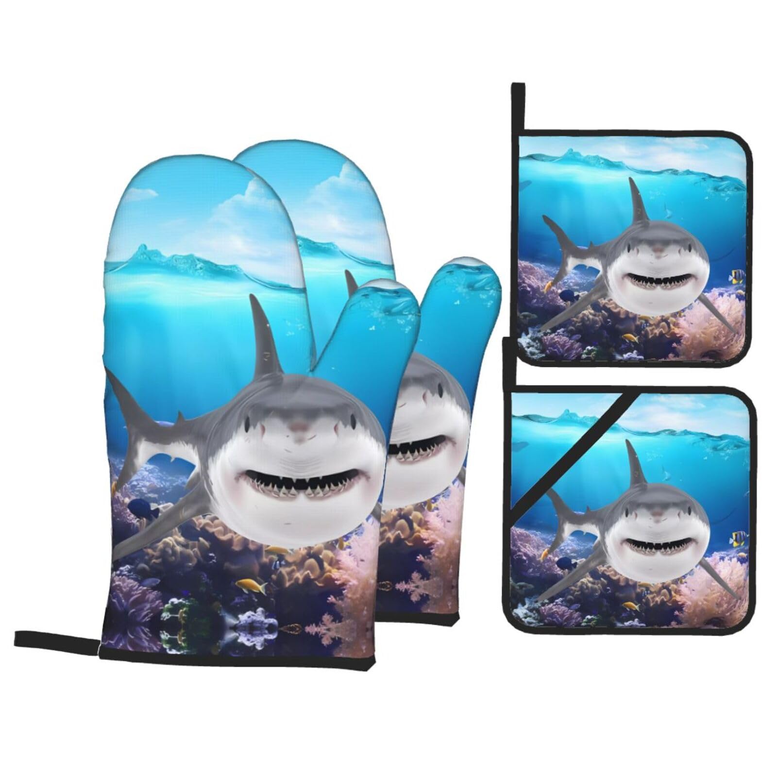 Juego para hornear con diseño de peces oceánicos ideal para tus parrilladas y recetas en casa