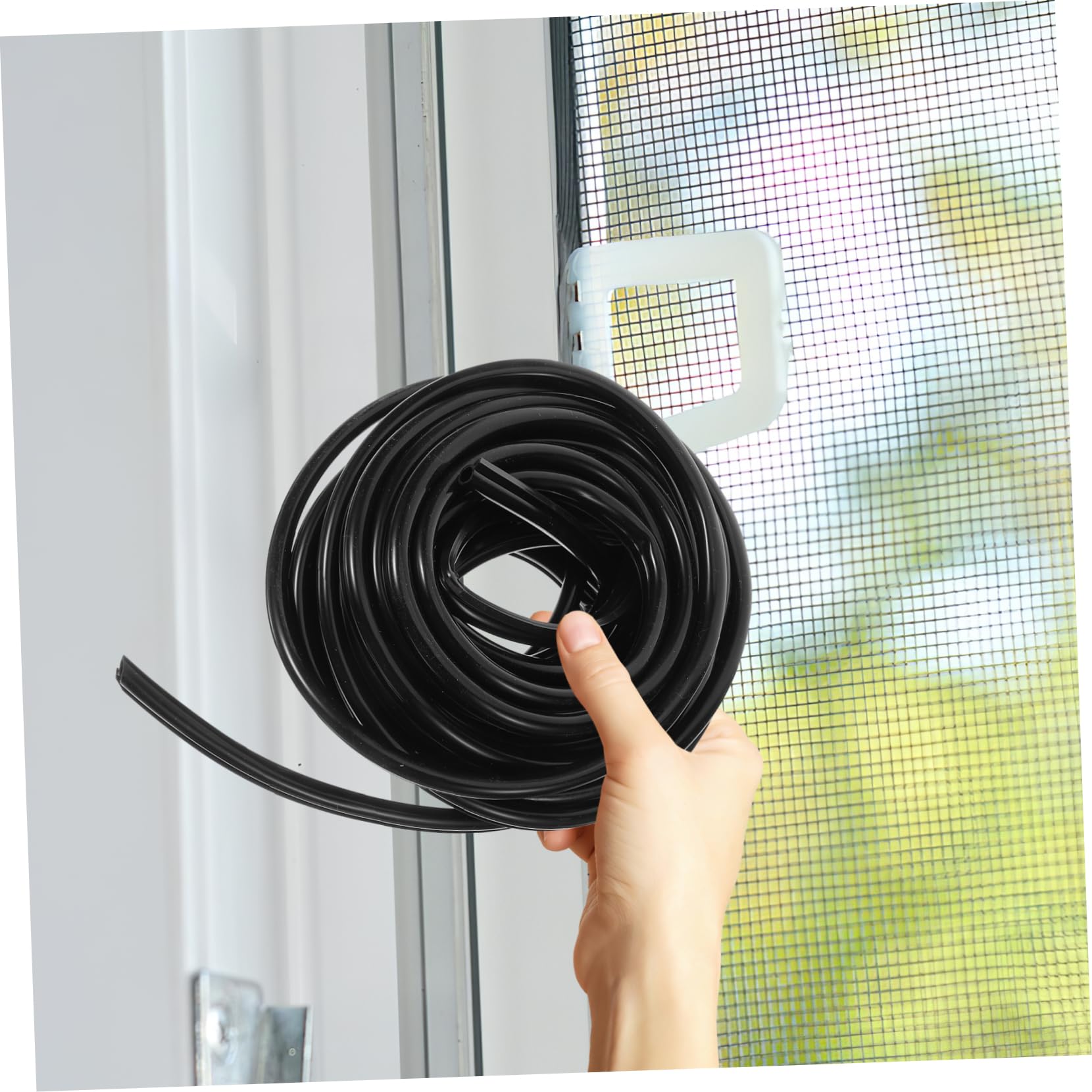 Outanaya Striscia Guarnizione in Silicone e Nero Finestre Antivento per Finestre di Tenuta di Spifferi Materiale Resistente e Isolamento Efficiente per Porte