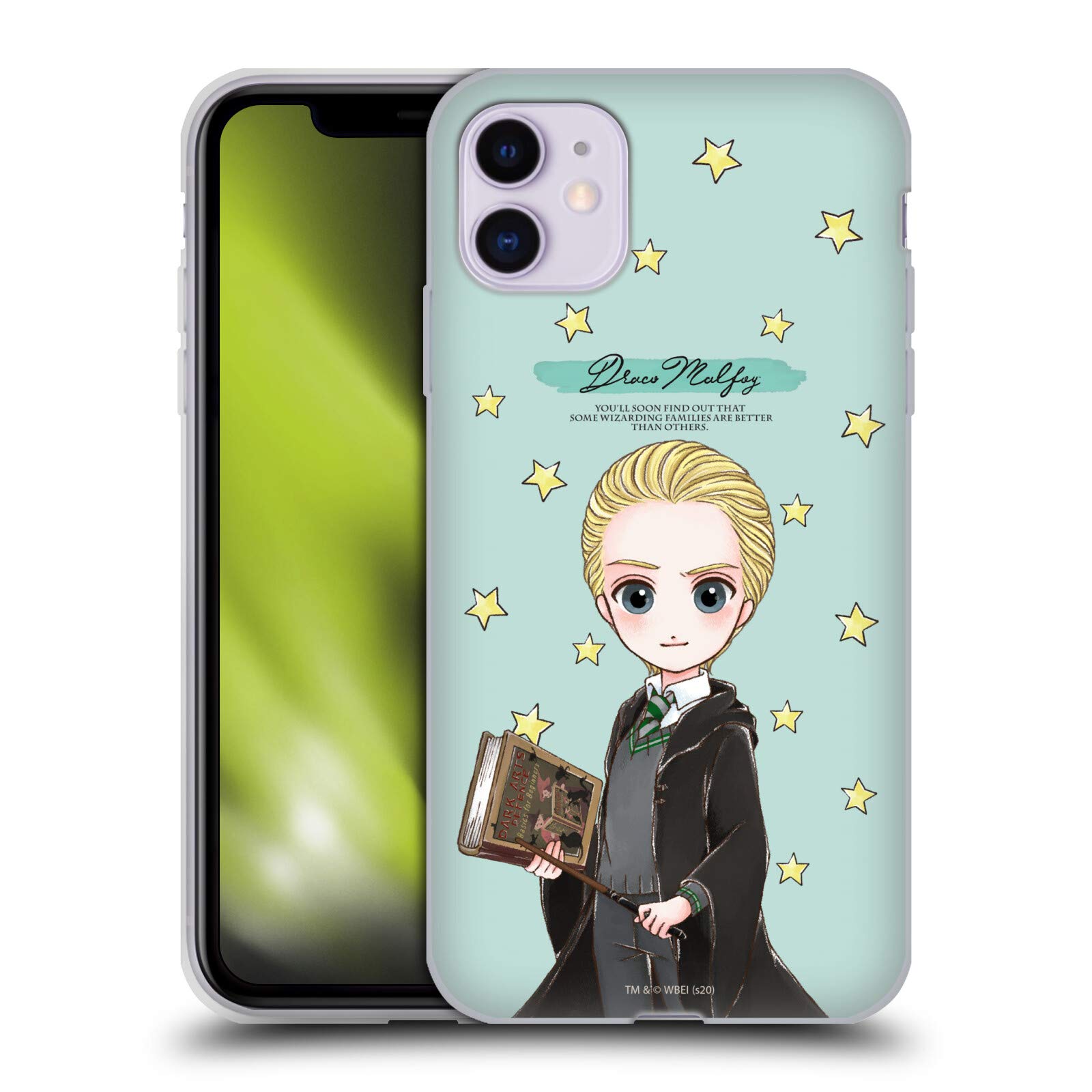 Head Case Designs Officially Licensed Harry Potter Draco Malfoy Deathly Hallows XXXVII Soft Gel Case [Military Grade Protection] Compatible With Apple iPhone 11