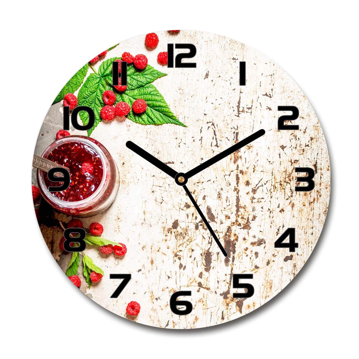 Horloge en Verre pour Salon Design Tulup 60x60 cm Décoration Murale Cuisine