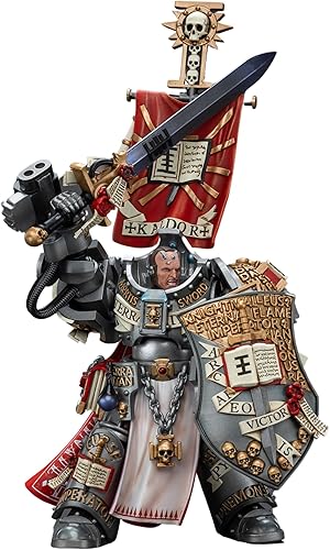 Miniatura 4 de JOYTOY Warhammer 40,000 118 Figura de acción de los caballeros grises Kaldor Draigo Colección Modelo Navidad Regalo de cumpleaños