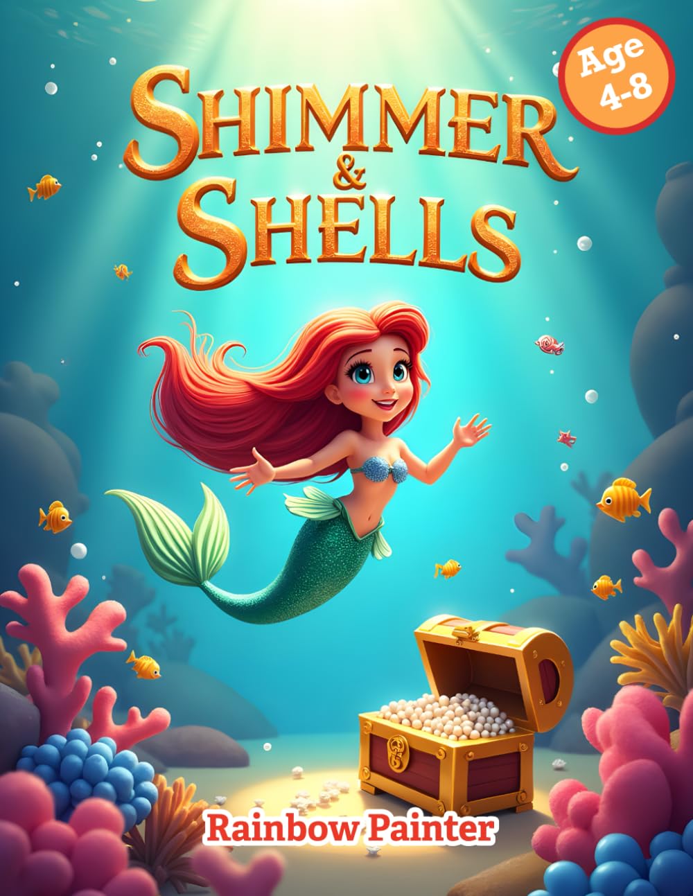 Shimmer & Shells: The Secret Mermaid Reef: A Magical Deep-Sea World of Mermaids, Sea Creatures, and Hidden Treasures for Kids Ages 4-8