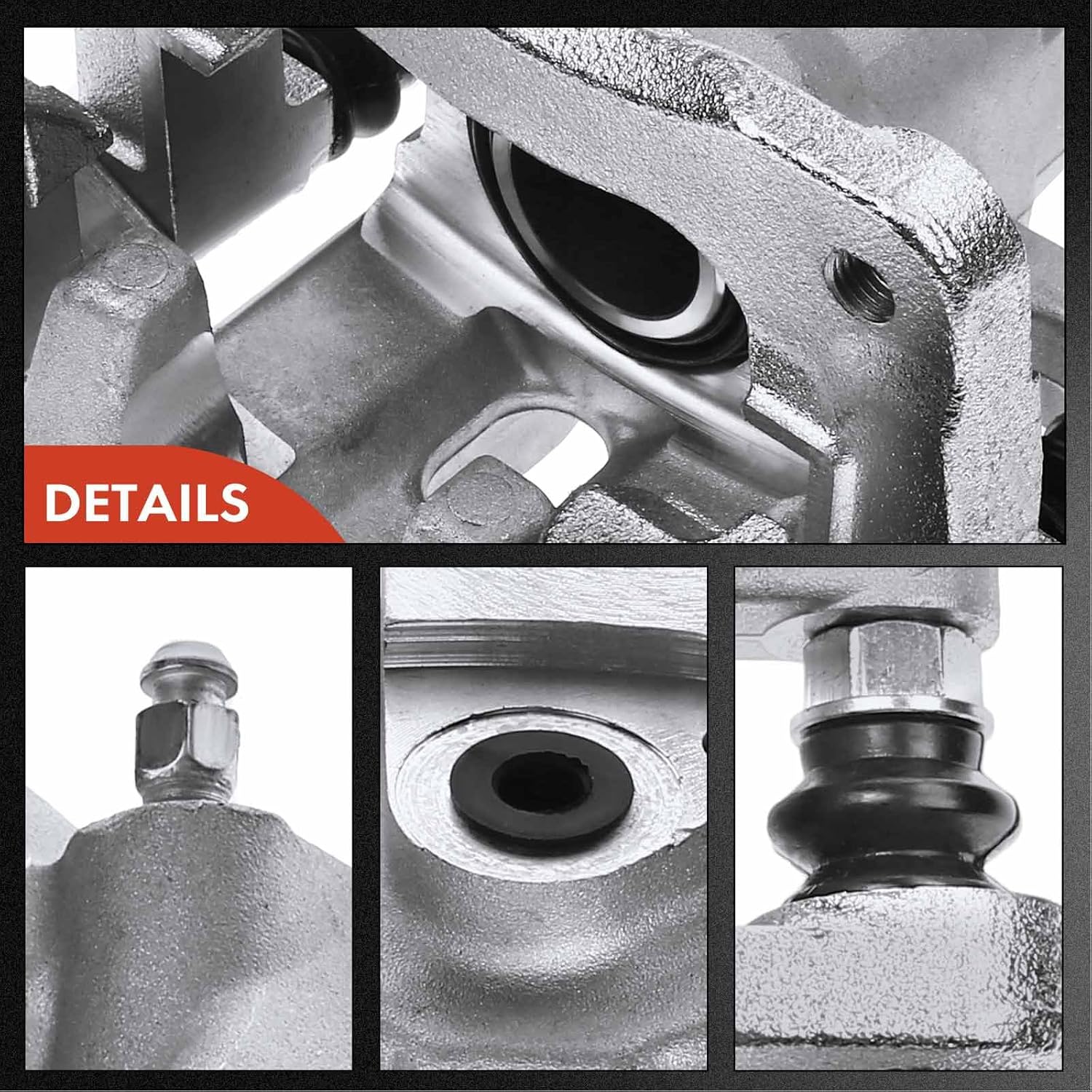 A-Premium Disc Brake Caliper Assembly with Bracket Compatible with Select Toyota and Lexus Models - Camry 2007-2011, Avalon 2008-2011, ES350 2007-2012 - Rear Driver and Passenger Side, 2-PC Set