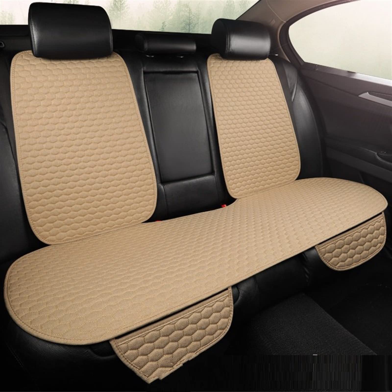 Noheeu 16 Car Seat Cover Protector Backrest Pad Linen Cushion Mat Auto Interior Truck Suv Van For Ford Accessories