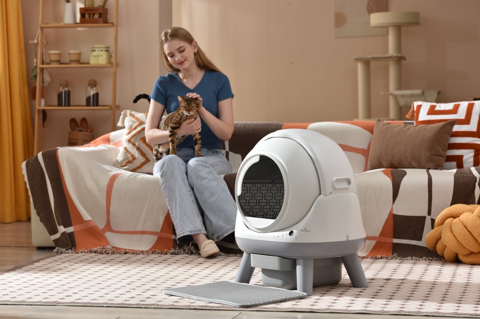 Amazon | 【こびりつき防止設計】 猫トイレ 自動 ZHMZ G1 猫自動トイレ