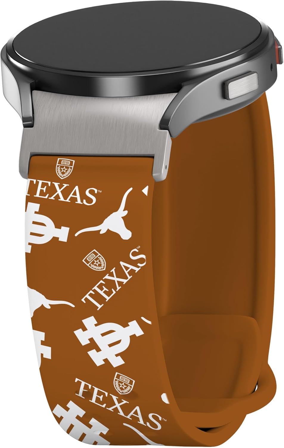 Affinity Bands Texas Longhorns HD Fitted Watch Band Compatible with Samsung Galaxy Watch 4-7 (Short Scattered Burnt Orange)