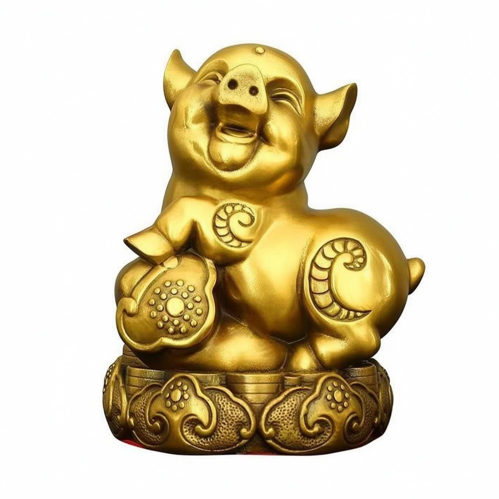 Colcolo Figura Base corativa Tallada para Estante l Hogar Escritorio Oficina Estante Coleccionista Tradicional, Grande 10x10x13 Cm, 0.6kg