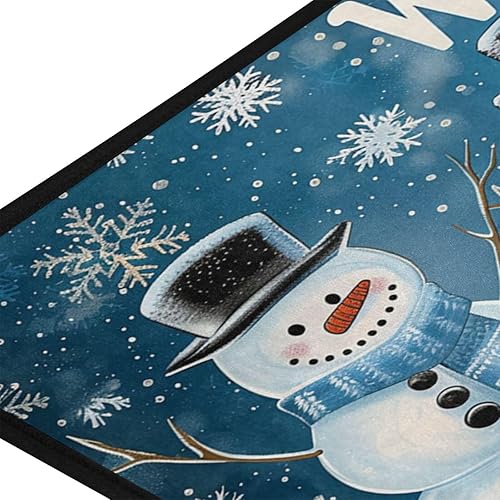 Vista 44 de Gredecor Alfombra de cocina de abeto de invierno, diseño de pájaros, antifatiga, Navidad, invierno, Navidad, decorativo, antideslizante, lavable