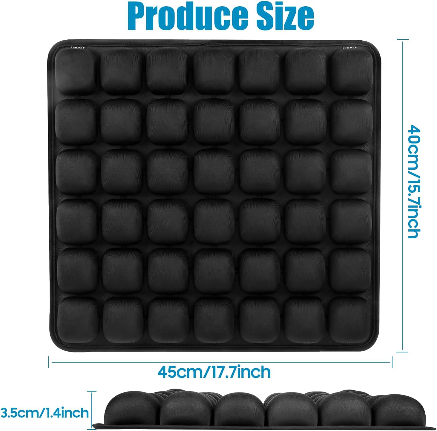 3D Inflatable Seat Cushion, Pressure Relief Design, Protect Lumbar Spine, Portable Travel Seat Cushion Wheelchair Pad for Car Seat, Office Chair, Wheelchair, Stadium - Image 8