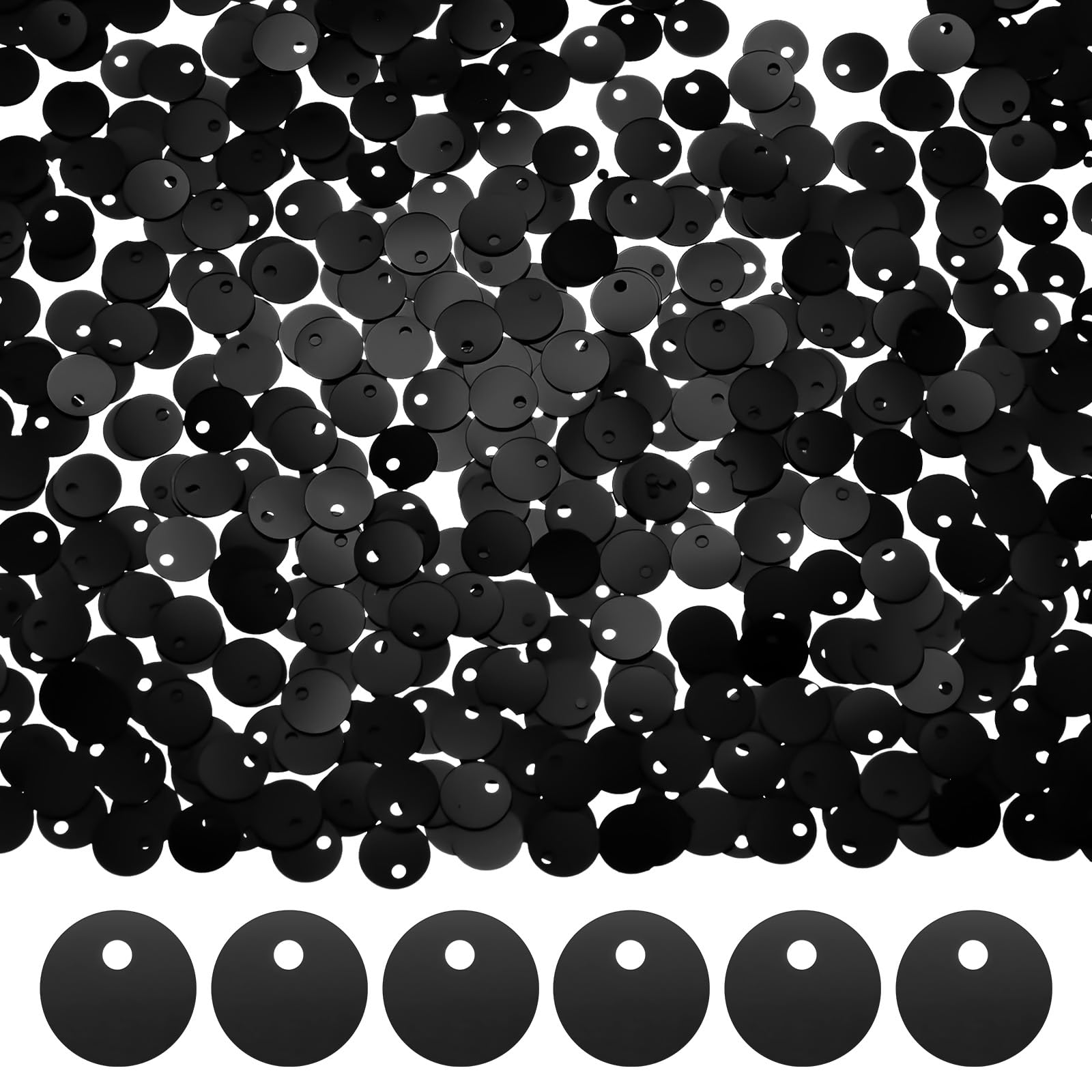 Lentejuelas sueltas de 4 mm para vestidos de bodas y proyectos creativos de costura artesanal