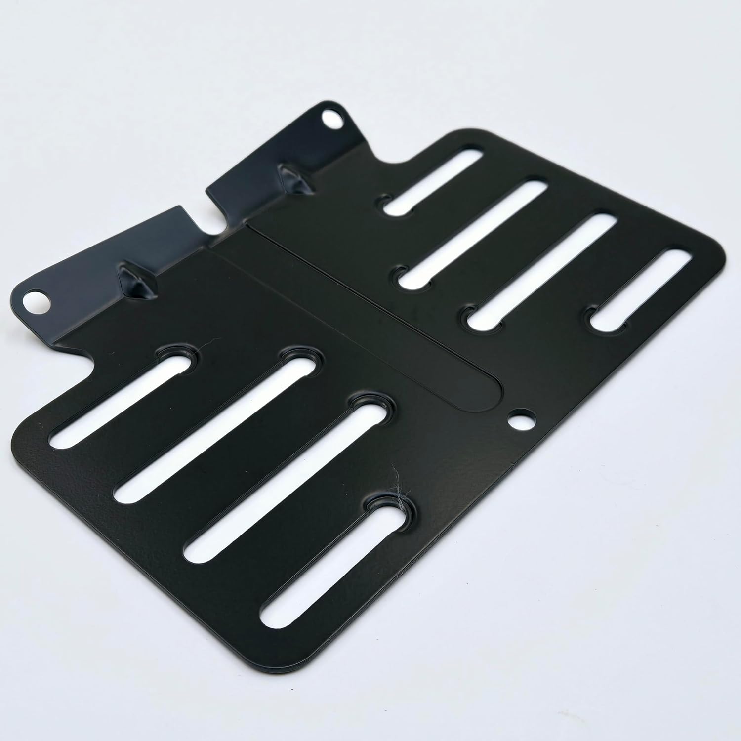 Black License Plate Backing Plate/Tag Mount for 2009-2025 Harley Touring Models: Electra Glide FLHT, Road Glide FLTR, Street Glide FLHX, Road King FLHR (NOT Trike/Tri-Glide) Replaces HD# 69380-09BHP