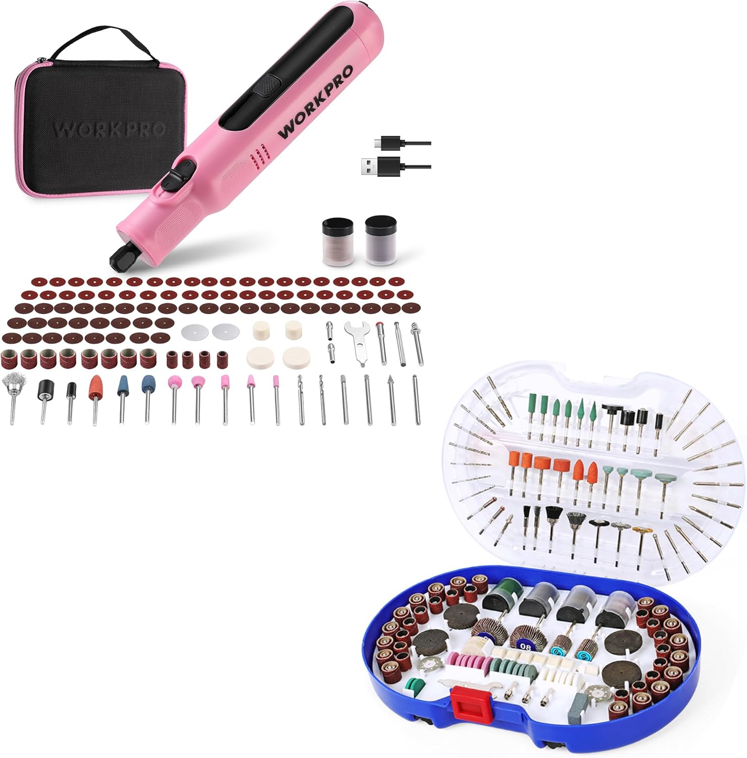 276-piece Rotary Tool Accessories & 7.2V Cordless Rotary Tool