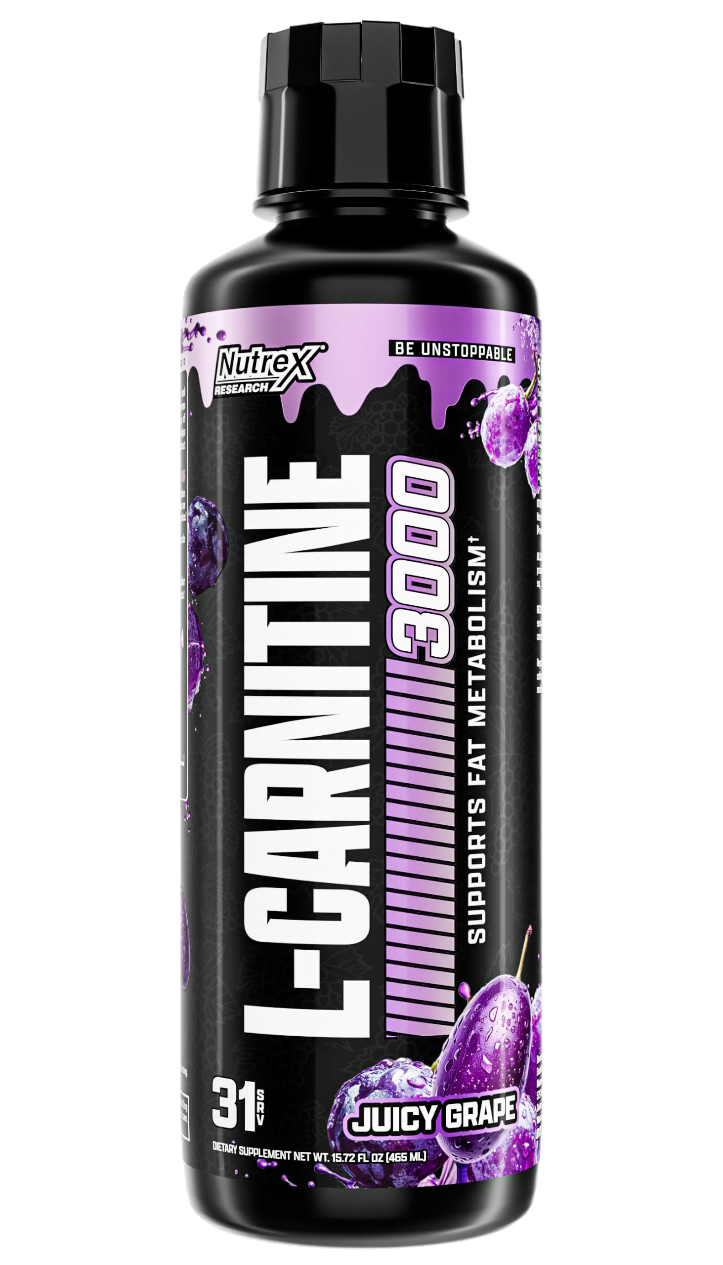 Nutrex Research L Carnitine 3000 - Clinically Dosed L-Carnitine Liquid for Energy, Metabolism & Muscle Recovery - Delicious Berry Blast Flavour - No Sugar, No Carbs, No Stimulants - 31 Servings — Amazon image 8