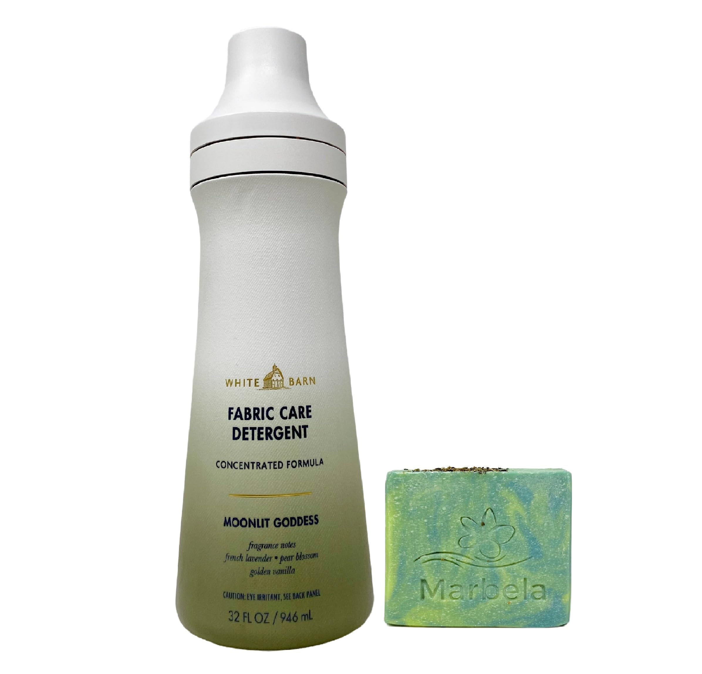 Bath Body Works Moonlit Goddess Fabric Care Laundry Detergent with a Fresh Forest Bar Soap - Full Size