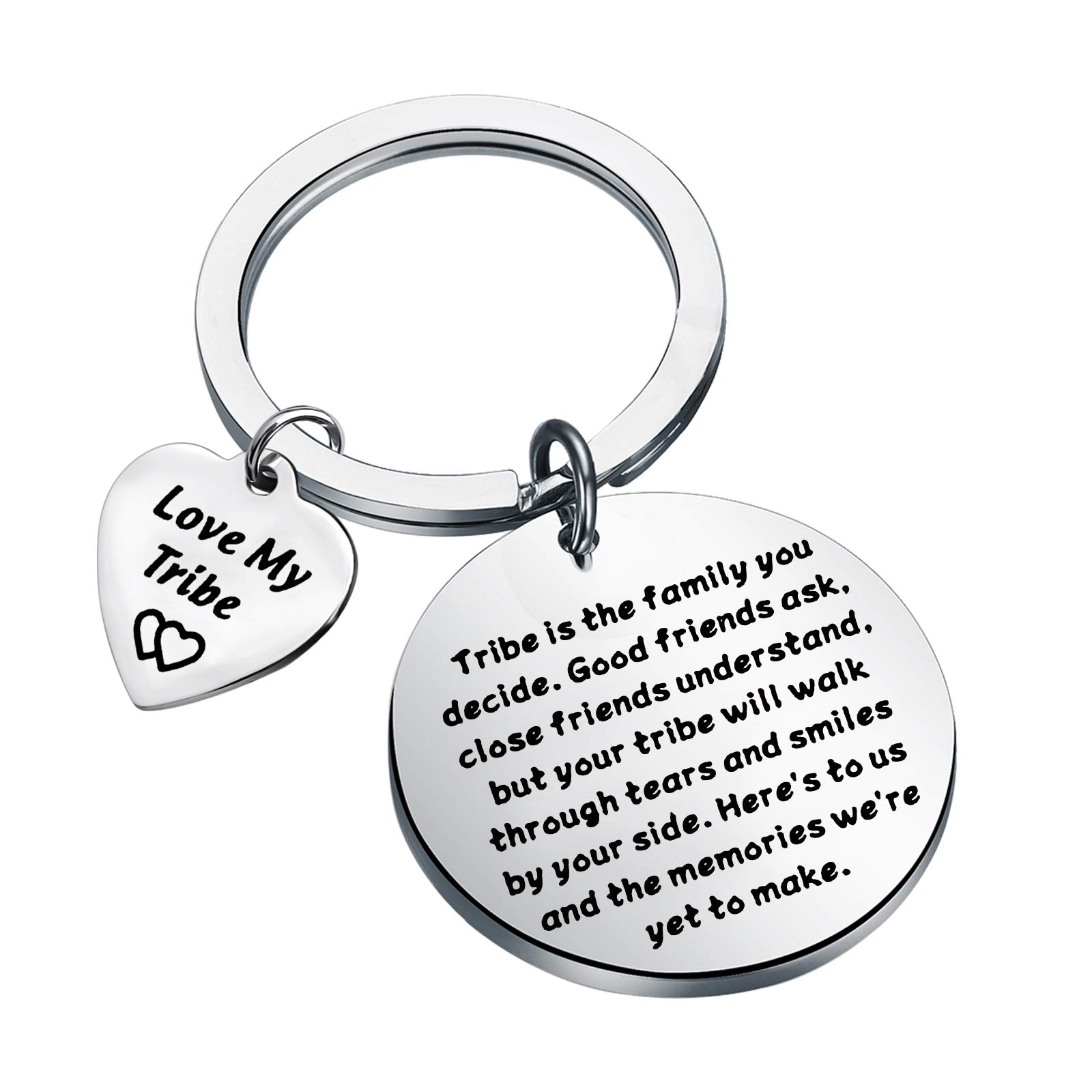 KUIYAI Tribe Gift Love My Tribe Keychain Long Distance Friendship Gift