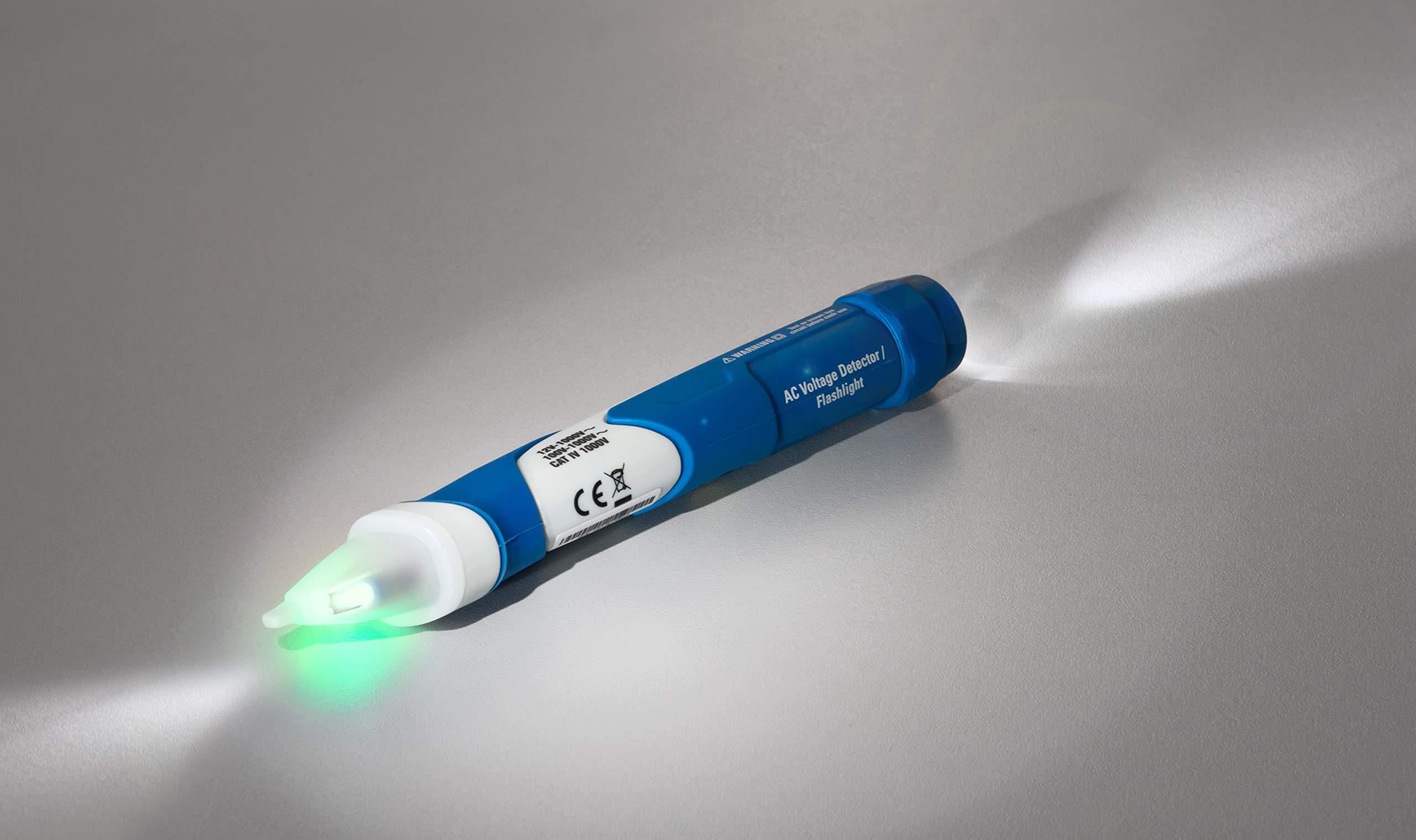 PeakTech 3434 – Leitungssucher für Leitungen und Telefonkabel mit Durchgangsprüfer und Tonsignal & 1032 – Kontaktloser AC Spannungsprüfer mit LED Signal Lampe & Vibration, 160 x 28 mm