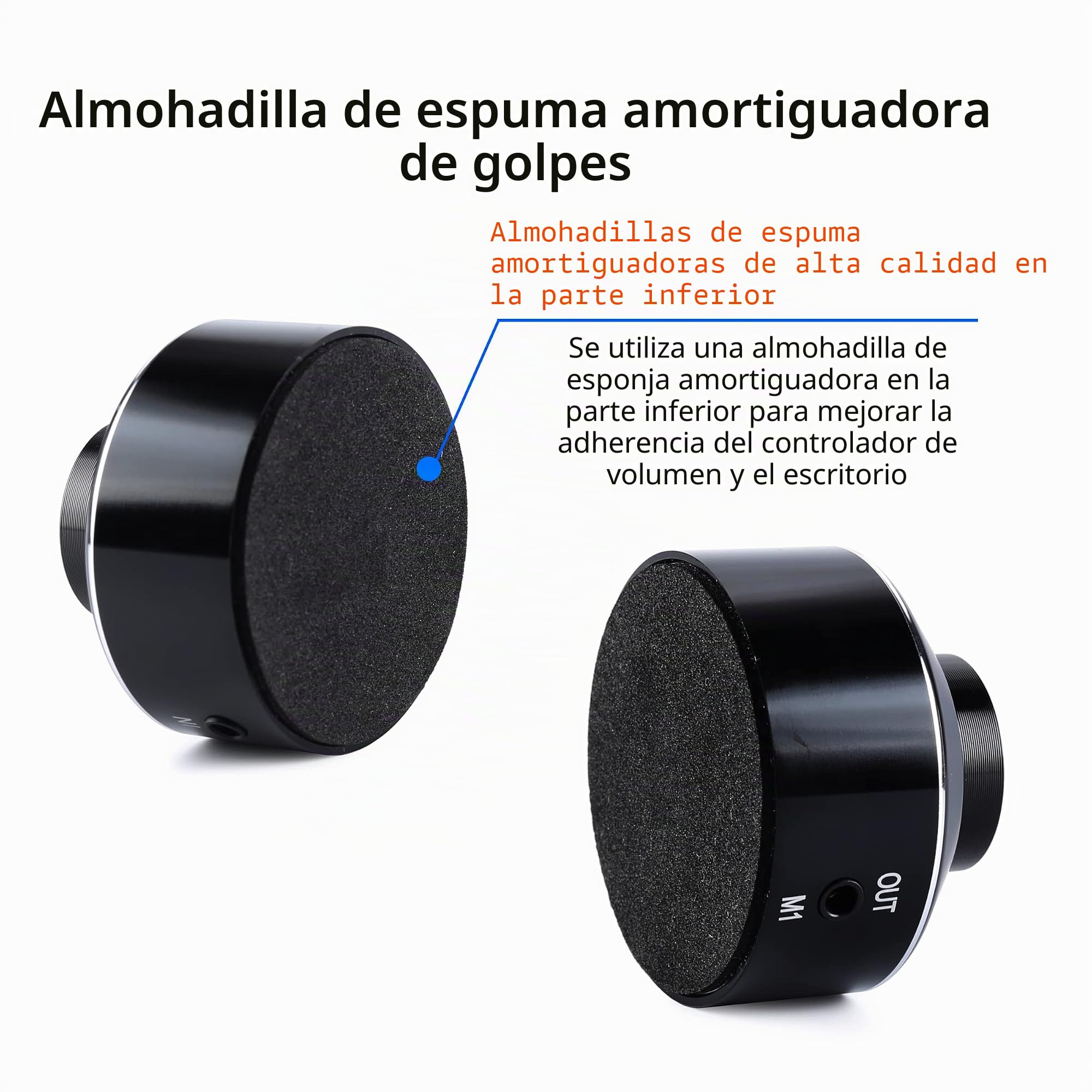 Mini Control de Volumen, Interruptor de Amplificador HiFi de 3,5 mm, Mini Volume Control Knob, Ajuste de Audio para PC Móvil, Altavoz