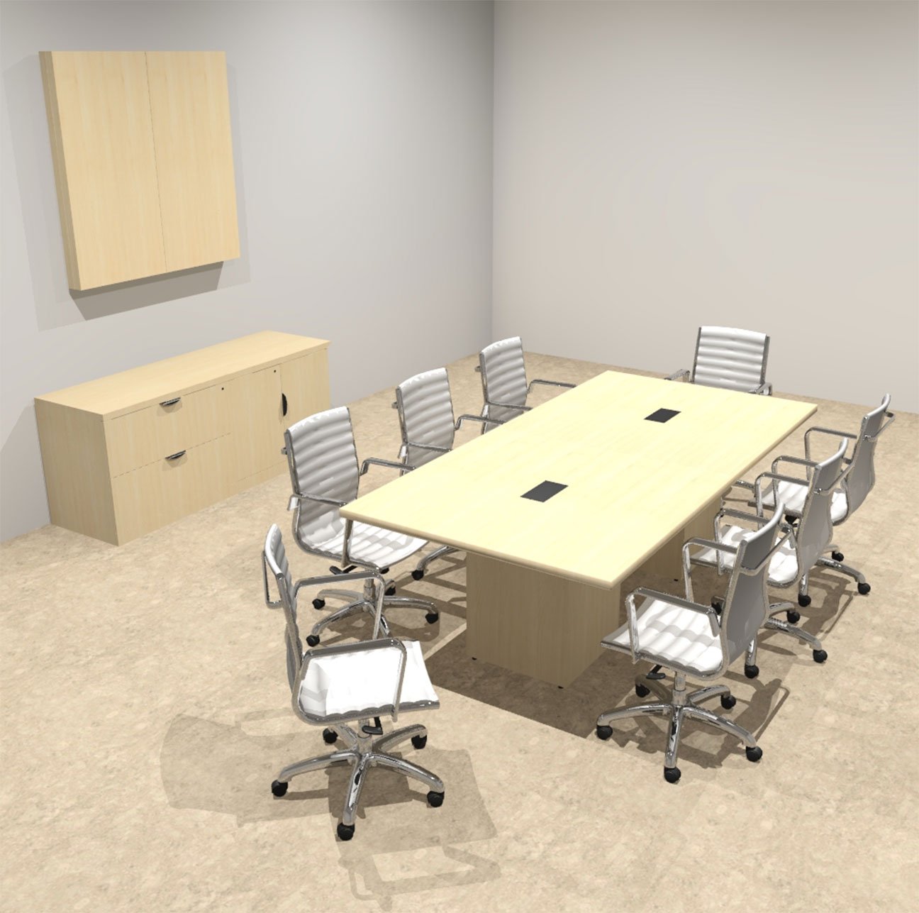 Rectangular Conference Table 85 X 48 Connect IT 8' Rectangular