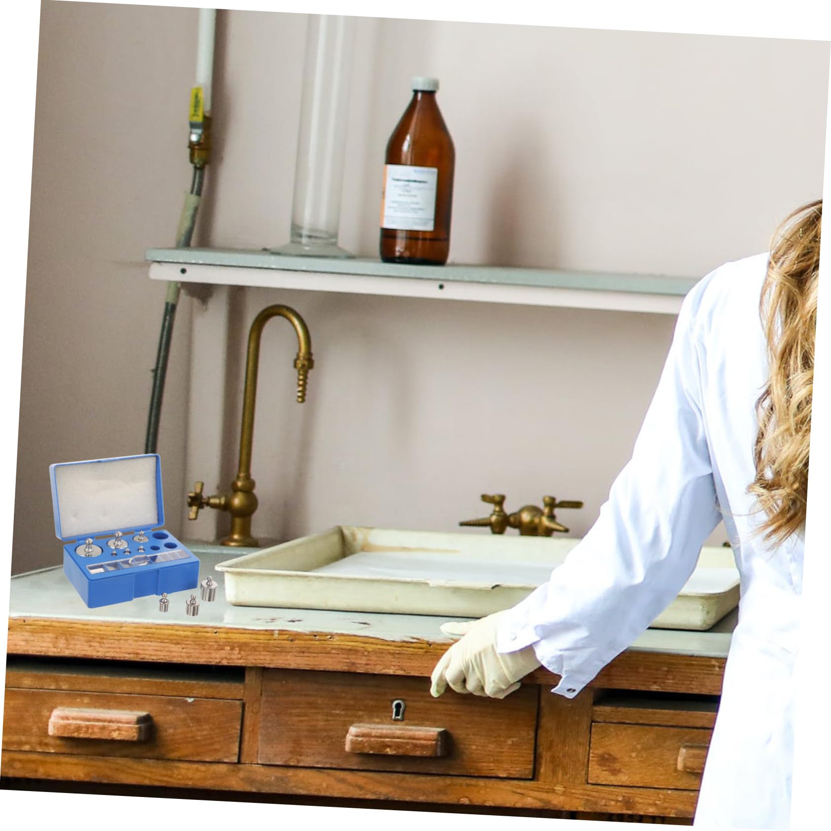 MUCKLILY Precision-calibrated Calibration Weights 10mg-100g Set Scale Calibration Weights for Digital Scales