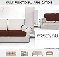 Vista 214 de Easy-Going Fundas Elásticas de 3 Piezas para Cojines de Sofá para Sofá Seccional Izquierdo/Derecho en Forma de L Chaise Lounge Funda de Asiento