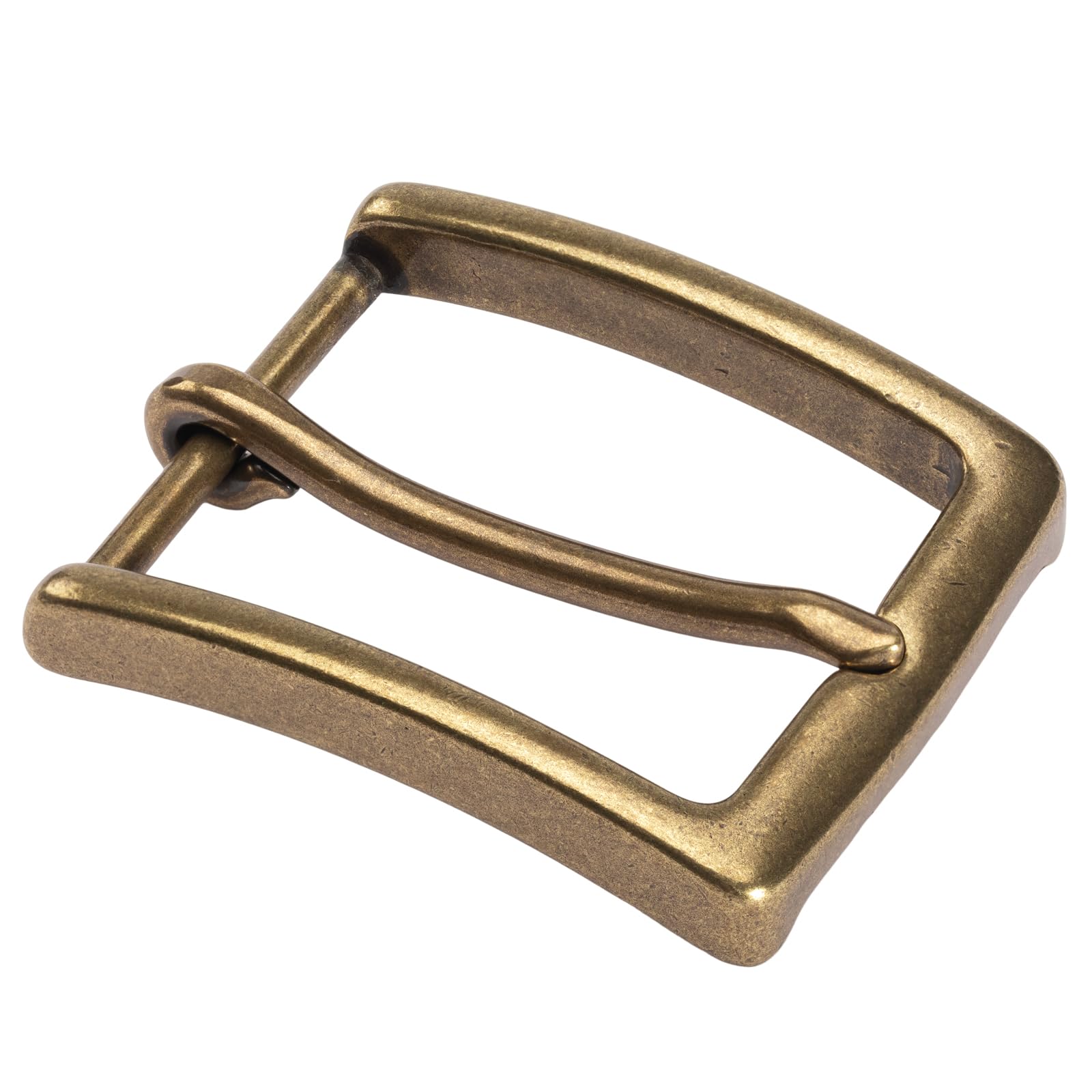 1.5'' Brass Single Prong Belt Buckle, Unisex