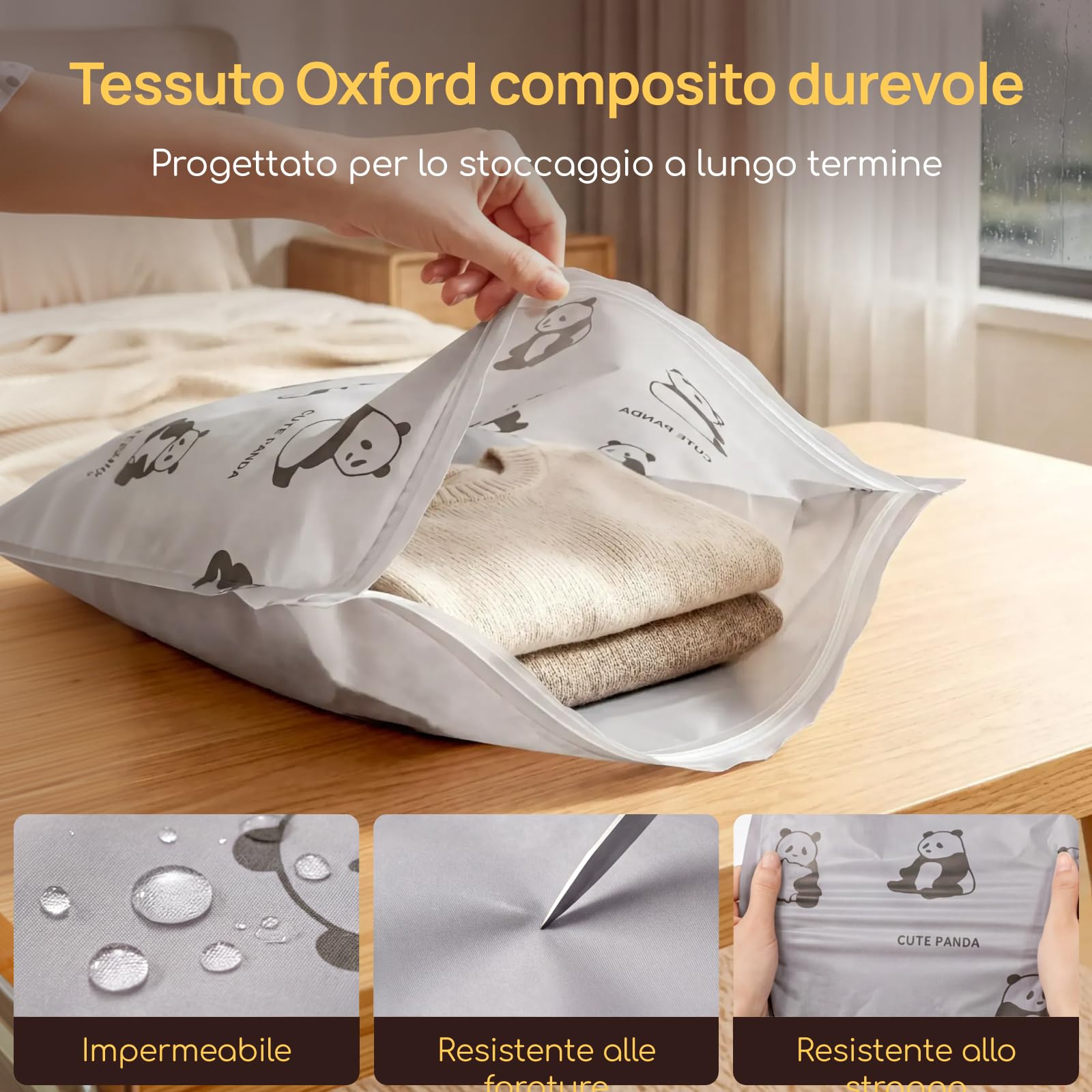 Viviendo 12 sacche sottovuoto con pompa senza filo, ricarica wireless, set salvaspazio per vestiti e biancheria