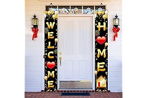 Welcome Home Door Banner Porch Decorations