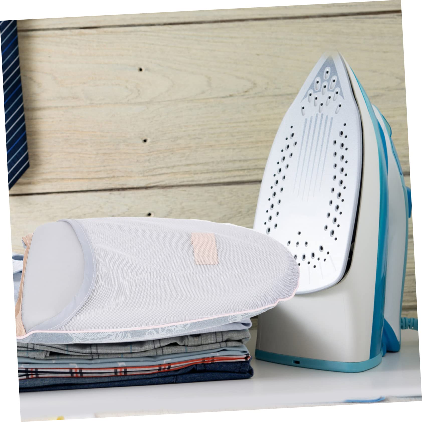 STOBAZA 4pezzi Guanto Da Stiro Con Copertura Isolante Per Stiro Portatile Accessorio Per Viaggi e Uso Domestico Con Design Fiori