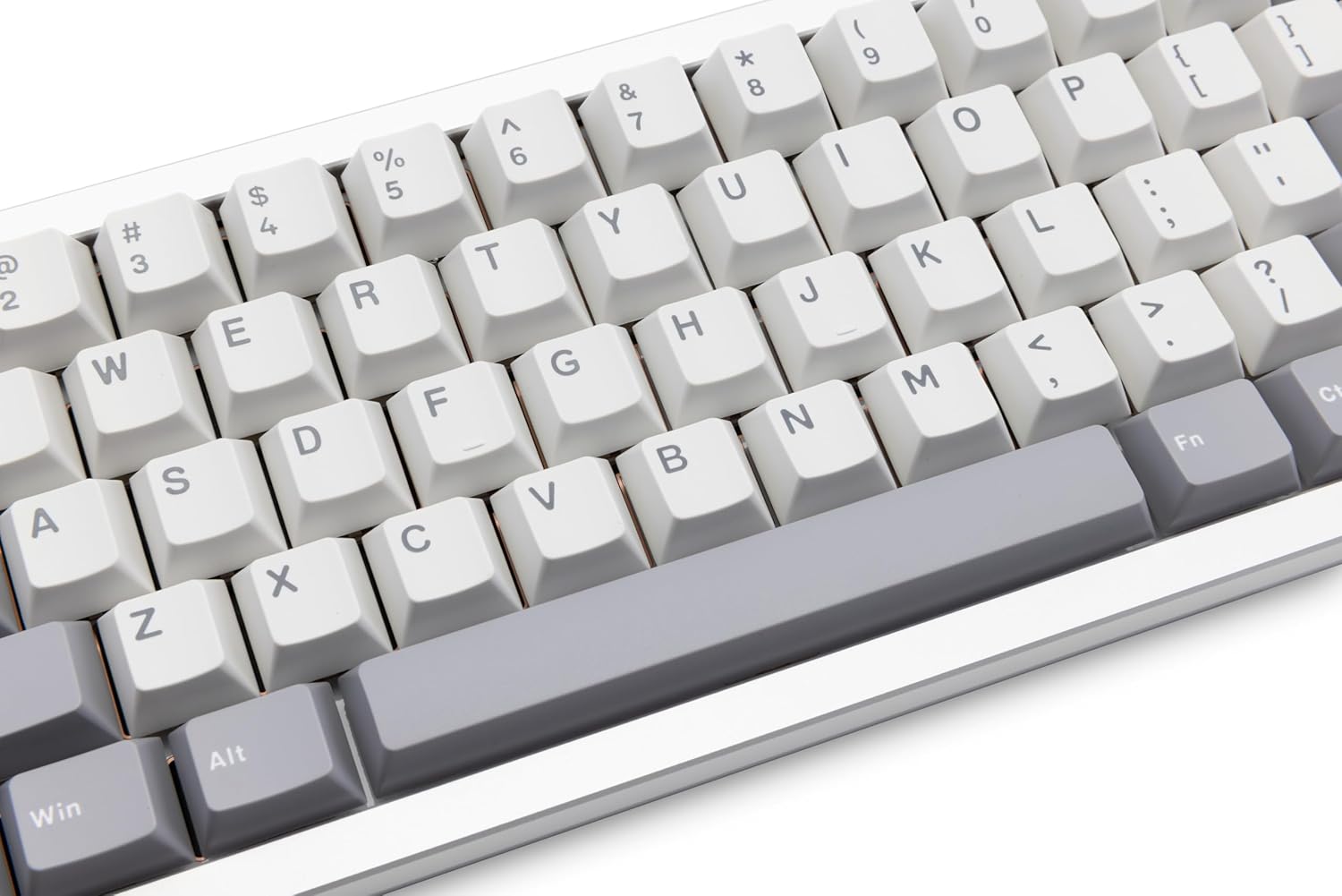 KEEBMONKEY WOBKEY Zen 65 65% Quick Release Wireless Mechanical Keyboard with RGB, CNC Aluminum Case, Hot-Swappable, VIA Support, BT/2.4G/USB-C Gaming Keyboard for Mac/Windows (Ultra Silver)