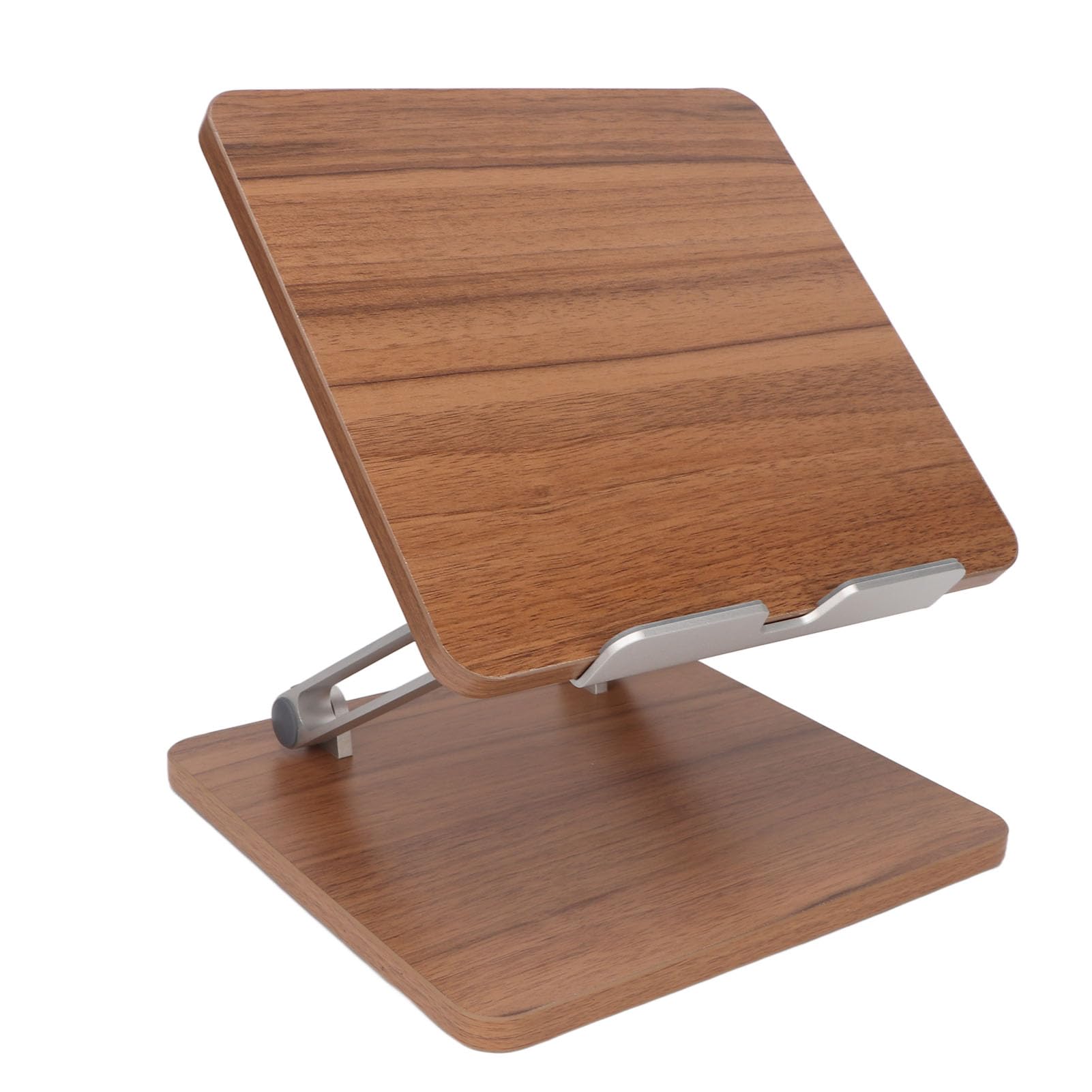 Supporto per Laptop, Porta Laptop in Legno Accessori per Scrivania da Ufficio con Comodo Design Regolabile Ergonomico in Lega in Alluminio in Lega di Legno Profondo Office Staffa Soporte