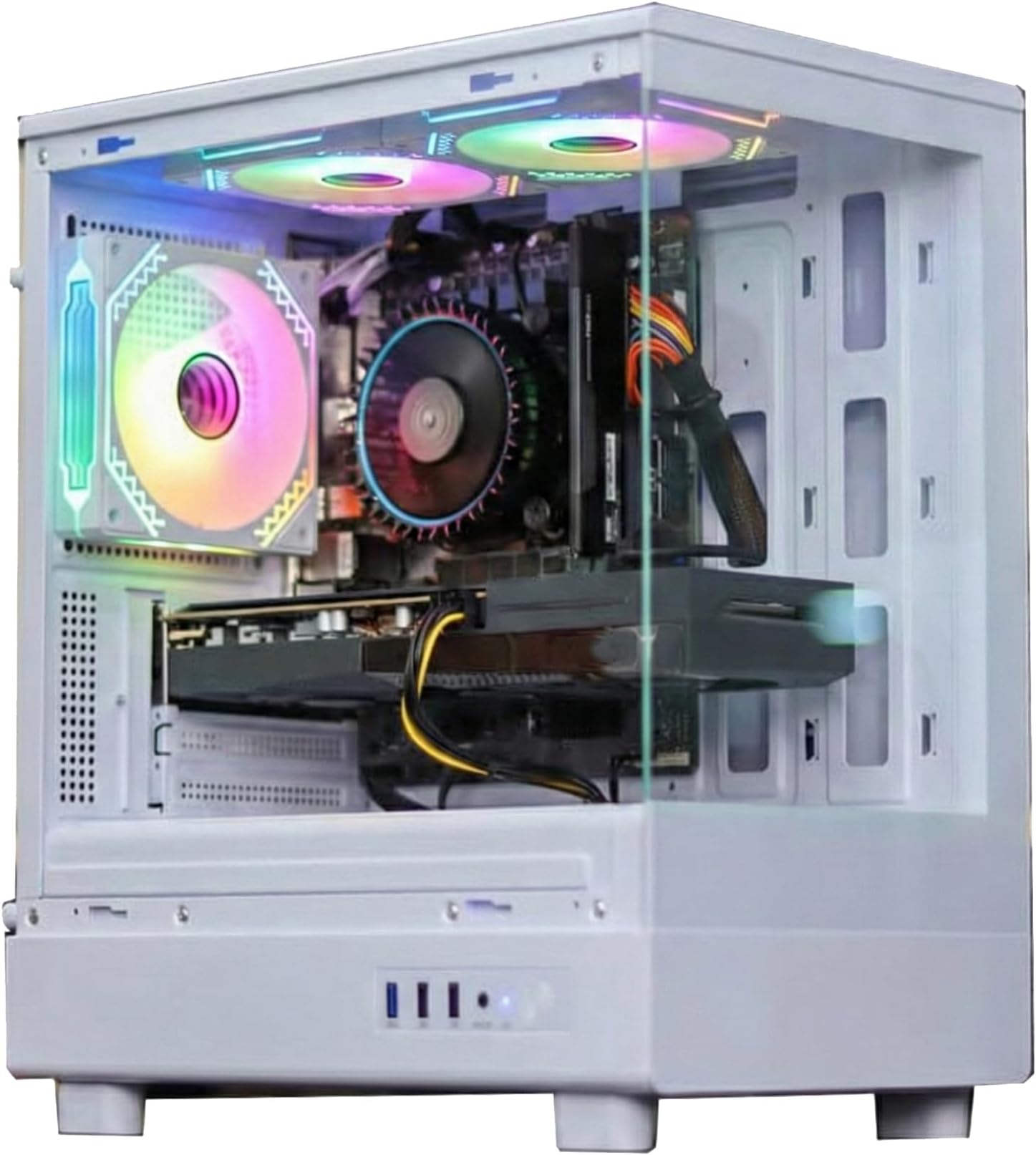 DB White Gaming PC - Core i5, 16GB RAM, RTX 5050 8GB, 1TB SSD, WiFi, Bluetooth & Windows 11