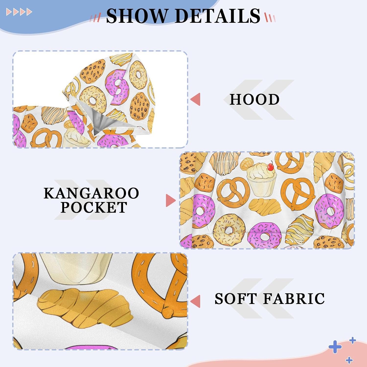 Baked Cookies Toddler Girls Pullover Hoodie Sweatshirt 4-14Y 202c1858